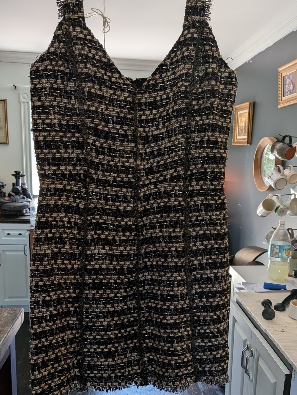 NWOT Ramy Brook Metallic Tweed Sleeveless Mini Dress SIZE 10